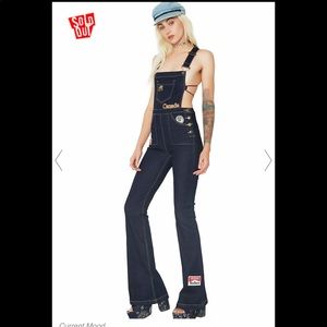 DOLLS KILLS MANIC MECHANIC DENIM OVERALLS